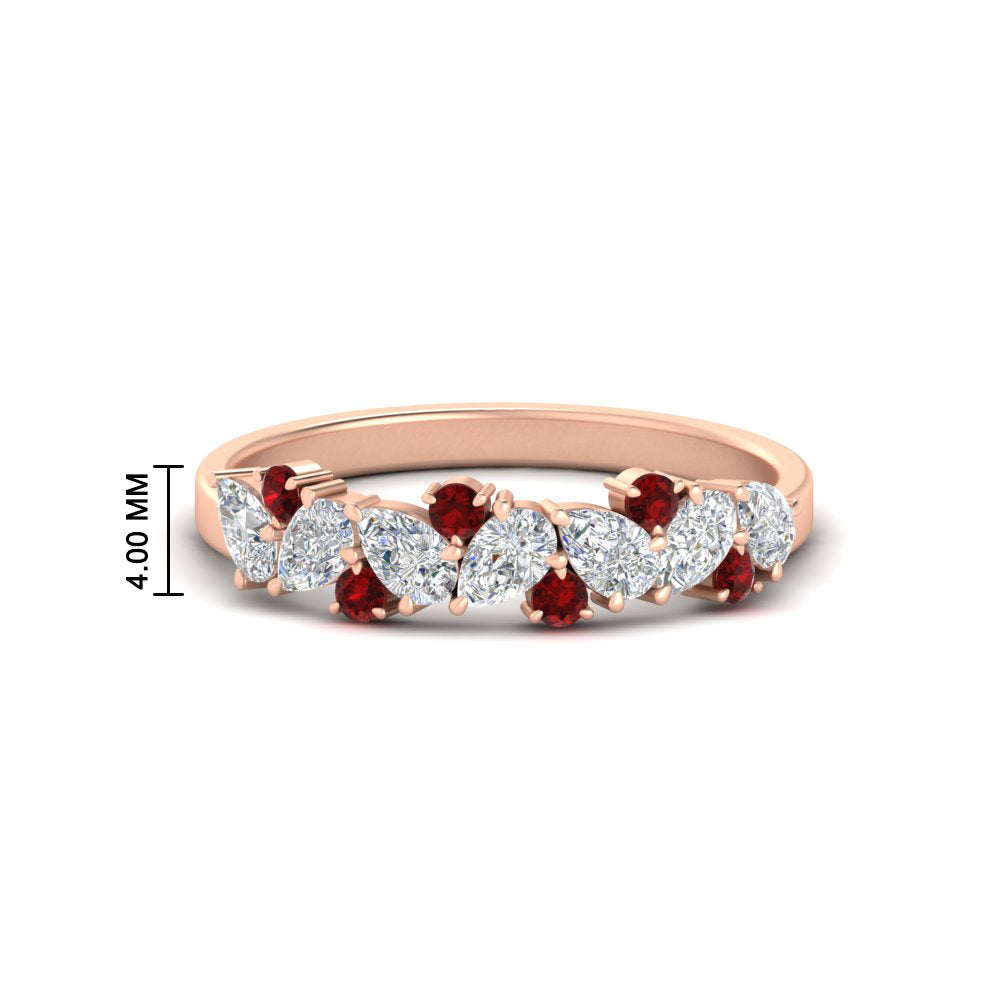 0.50-carat-pear-diamond-and-ruby-anniversary-wedding-band-in-rose-gold-FD9174BGRUDR-0.50CT-NL-RG-HW