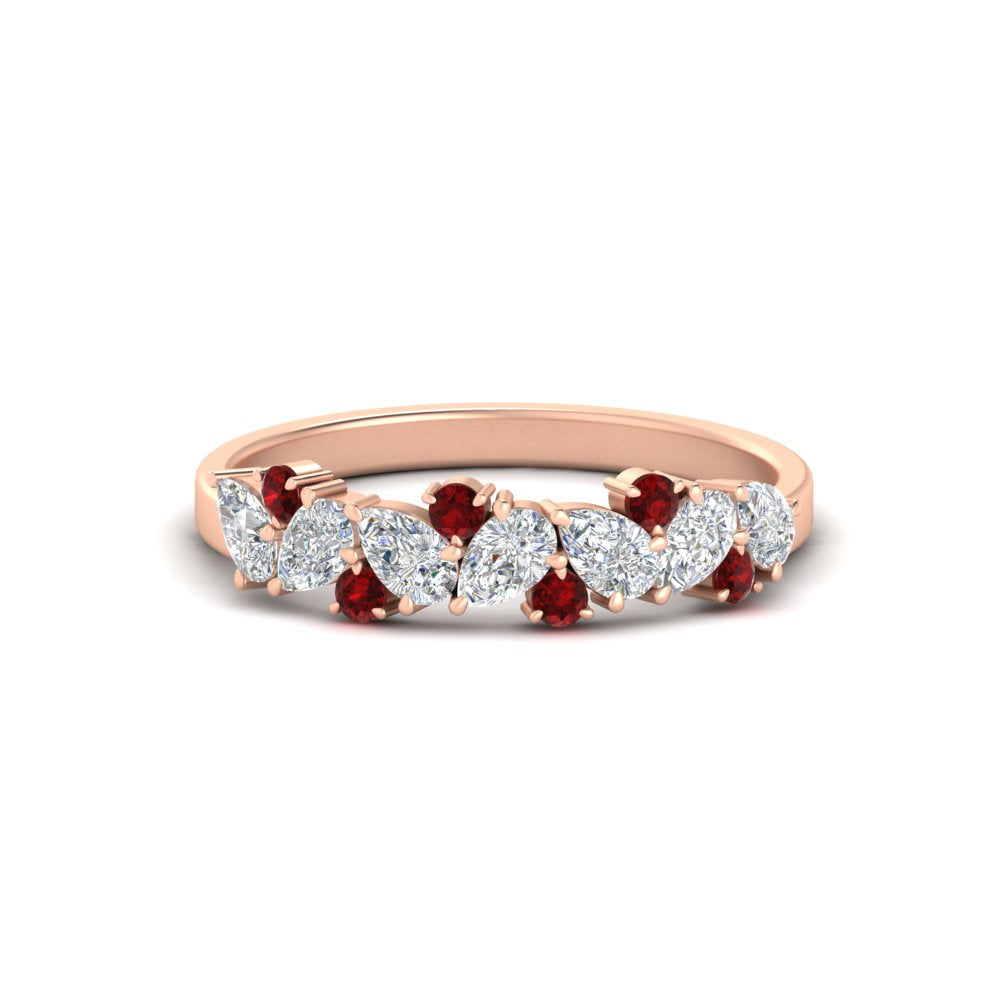 0.50-carat-pear-diamond-and-ruby-anniversary-wedding-band-in-rose-gold-FD9174BGRUDR-0.50CT-NL-RG