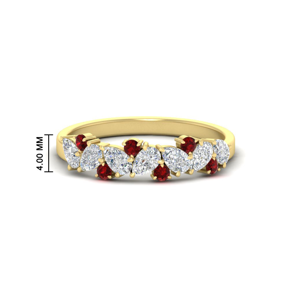 0.50-carat-pear-diamond-and-ruby-anniversary-wedding-band-in-yellow-gold-FD9174BGRUDR-0.50CT-NL-YG-HW