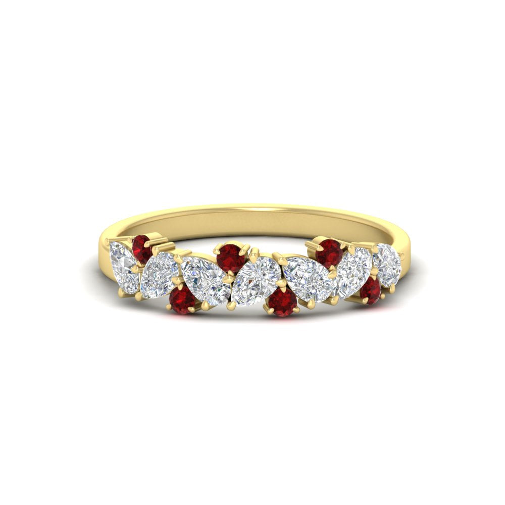 0.50-carat-pear-diamond-and-ruby-anniversary-wedding-band-in-yellow-gold-FD9174BGRUDR-0.50CT-NL-YG