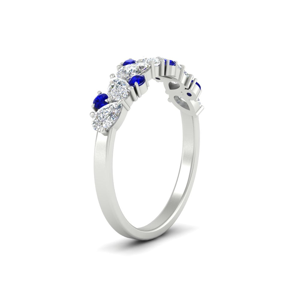 0.50-carat-pear-diamond-and-sapphire-anniversary-wedding-band-in-white-gold-FD9174BGSABLANGLE2-0.50CT-NL-WG