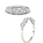Load image into Gallery viewer, 0.50-carat-pear-diamond-anniversary-wedding-band-in-white-gold-FD9174BANGLE3-0.50CT-NL-WG
