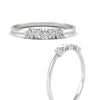 Load image into Gallery viewer, 0.50-carat-petite-heart-diamond-stacking-wedding-band-in-white-gold-FD9600HTBANGLE3-0.50CT-NL-WG