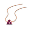 Load image into Gallery viewer, 0.50-carat-pink-sapphire-3-stone-pendant-necklace-in-FDPD1129GSADRPI-0.48CT-NL-RG