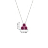 Load image into Gallery viewer, 0.50-carat-pink-sapphire-3-stone-pendant-necklace-in-FDPD1129GSADRPI-0.48CT-NL-WG