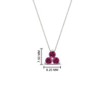 Load image into Gallery viewer, 0.50-carat-pink-sapphire-3-stone-pendant-necklace-in-FDPD1129GSADRPI-0.48CT-NL-WG

