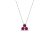 Load image into Gallery viewer, 0.50-carat-pink-sapphire-3-stone-pendant-necklace-in-FDPD1129GSADRPI-0.48CT-NL-WG