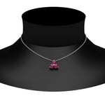 Load image into Gallery viewer, 0.50-carat-pink-sapphire-3-stone-pendant-necklace-in-FDPD1129GSADRPI-0.48CT-NL-WG
