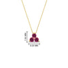 Load image into Gallery viewer, 0.50-carat-pink-sapphire-3-stone-pendant-necklace-in-FDPD1129GSADRPI-0.48CT-NL-YG