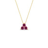 Load image into Gallery viewer, 0.50-carat-pink-sapphire-3-stone-pendant-necklace-in-FDPD1129GSADRPI-0.48CT-NL-YG