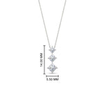 Load image into Gallery viewer, 0.50-carat-princess-cut-3-stone-diamond-pendant-in-FDPD854ANGLE1-0.50CT-NL-WG
