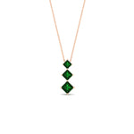 Load image into Gallery viewer, 0.50-carat-princess-cut-3-stone-emerald-pendant-in-FDPD854GEMGRANGLE1-0.50CT-NL-RG
