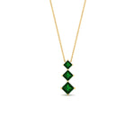 Load image into Gallery viewer, 0.50-carat-princess-cut-3-stone-emerald-pendant-in-FDPD854GEMGRANGLE1-0.50CT-NL-YG

