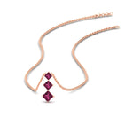 Load image into Gallery viewer, 0.50-carat-princess-cut-3-stone-pink-sapphire-pendant-in-FDPD854GSADRPIANGLE1-0.50CT-NL-RG
