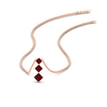 Load image into Gallery viewer, 0.50-carat-princess-cut-3-stone-ruby-pendant-in-FDPD854GRUDRANGLE1-0.50CT-NL-RG
