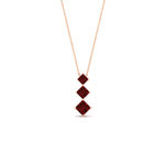 Load image into Gallery viewer, 0.50-carat-princess-cut-3-stone-ruby-pendant-in-FDPD854GRUDRANGLE1-0.50CT-NL-RG
