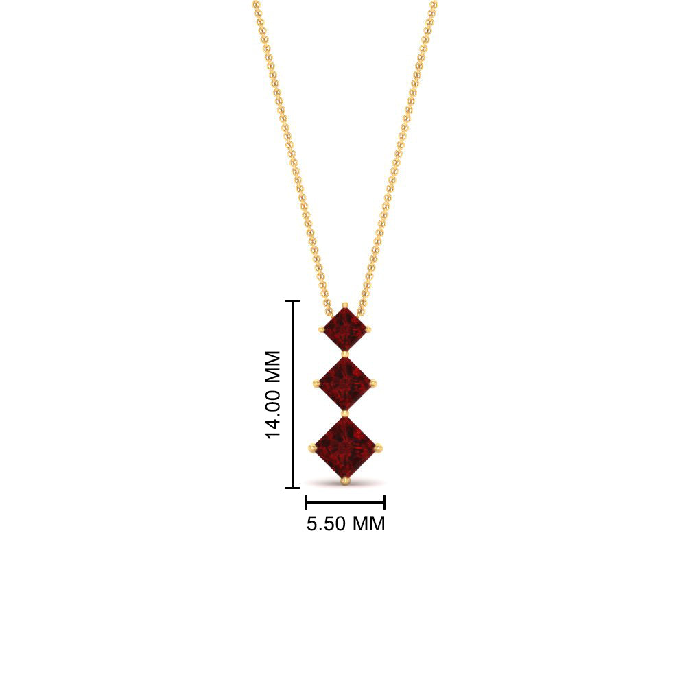 0.50-carat-princess-cut-3-stone-ruby-pendant-in-FDPD854GRUDRANGLE1-0.50CT-NL-YG