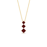 Load image into Gallery viewer, 0.50-carat-princess-cut-3-stone-ruby-pendant-in-FDPD854GRUDRANGLE1-0.50CT-NL-YG

