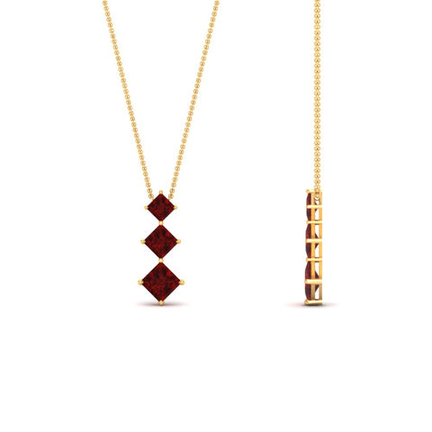 0.50-carat-princess-cut-3-stone-ruby-pendant-in-FDPD854GRUDRANGLE1-0.50CT-NL-YG