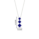 Load image into Gallery viewer, 0.50-carat-princess-cut-3-stone-sapphire-pendant-in-FDPD854GSABLANGLE1-0.50CT-NL-WG

