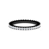 Load image into Gallery viewer, 0.50-carat-princess-cut-v-prong-diamond-black-eternity-band-in-black-gold-FD10247PRB-0.50CT-NL-BG