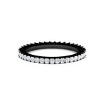 Load image into Gallery viewer, 0.50-carat-princess-cut-v-prong-diamond-black-eternity-band-in-black-gold-FD10247PRB-0.50CT-NL-BG
