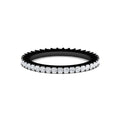 Thumbnail 164 - 0.50-carat-princess-cut-v-prong-diamond-black-eternity-band-in-black-gold-FD10247PRB-0.50CT-NL-BG