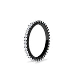 Load image into Gallery viewer, 0.50-carat-princess-cut-v-prong-diamond-black-eternity-band-in-black-gold-FD10247PRBANGLE2-0.50CT-NL-BG
