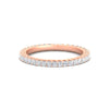 Load image into Gallery viewer, 0.50-carat-princess-cut-v-prong-diamond-eternity-band-in-rose-gold-FD10247PRB-0.50CT-NL-RG