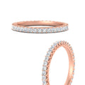 Thumbnail 9 - 0.50-carat-princess-cut-v-prong-diamond-eternity-band-in-rose-gold-FD10247PRBANGLE3-0.50-CT-NL-RG
