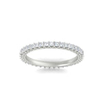Load image into Gallery viewer, 0.50-carat-princess-cut-v-prong-diamond-eternity-band-in-white-gold-FD10247PRBANGLE5-0.50CT-NL-WG
