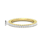 Load image into Gallery viewer, 0.50-carat-princess-cut-v-prong-diamond-eternity-band-in-yellow-gold-FD10247PRB-0.50CT-NL-YG-HW
