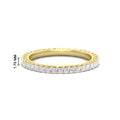 Thumbnail 4 - 0.50-carat-princess-cut-v-prong-diamond-eternity-band-in-yellow-gold-FD10247PRB-0.50CT-NL-YG-HW