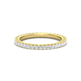 Princess Cut V Prong Diamond Eternity Band