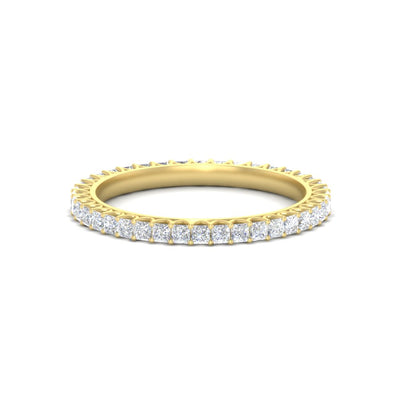 Princess Cut V Prong Diamond Eternity Band