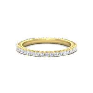 Princess Cut V Prong Diamond Eternity Band