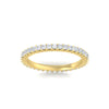 Load image into Gallery viewer, 0.50-carat-princess-cut-v-prong-diamond-eternity-band-in-yellow-gold-FD10247PRBANGLE5-0.50CT-NL-YG