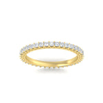 Load image into Gallery viewer, 0.50-carat-princess-cut-v-prong-diamond-eternity-band-in-yellow-gold-FD10247PRBANGLE5-0.50CT-NL-YG
