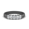 Load image into Gallery viewer, 0.50-carat-radiant-cut-five-stone-wedding-band-in-black-gold-FD8008RAB-0.50CT-NL-BG.jpg