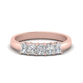 Thumbnail 1 - 0.50-carat-radiant-five-stone-wedding-band-in-rose-gold-FD8008RABHAND-0.50CT-NL-RG.jpg