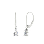 Load image into Gallery viewer, 0.50-carat-round-diamond-2-stone-dangle-lever-back-earring-in-white-gold-FDEAR11242-0.50CT-NL-WG.jpg
