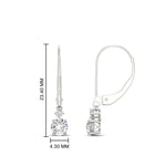 Load image into Gallery viewer, 0.50-carat-round-diamond-2-stone-dangle-lever-back-earring-in-white-gold-FDEAR11242-0.50CT-NL-WG.jpg
