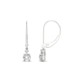 Load image into Gallery viewer, 0.50-carat-round-diamond-2-stone-dangle-lever-back-earring-in-white-gold-FDEAR11242-0.50CT-NL-WG.jpg
