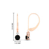 Load image into Gallery viewer, 0.50-carat-round-diamond-2-stone-dangle-lever-back-earring-with-black-diamond-in-rose-gold-FDEAR11242GBLACK-0.50CT-NL-RG.jpg