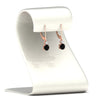 Load image into Gallery viewer, 0.50-carat-round-diamond-2-stone-dangle-lever-back-earring-with-black-diamond-in-rose-gold-FDEAR11242GBLACK-0.50CT-NL-RG.jpg