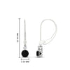 Load image into Gallery viewer, 0.50-carat-round-diamond-2-stone-dangle-lever-back-earring-with-black-diamond-in-white-gold-FDEAR11242GBLACK-0.50CT-NL-WG.jpg