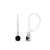 Load image into Gallery viewer, 0.50-carat-round-diamond-2-stone-dangle-lever-back-earring-with-black-diamond-in-white-gold-FDEAR11242GBLACK-0.50CT-NL-WG.jpg