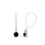 Load image into Gallery viewer, 0.50-carat-round-diamond-2-stone-dangle-lever-back-earring-with-black-diamond-in-white-gold-FDEAR11242GBLACK-0.50CT-NL-WG.jpg
