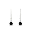 Load image into Gallery viewer, 0.50-carat-round-diamond-2-stone-dangle-lever-back-earring-with-black-diamond-in-white-gold-FDEAR11242GBLACK-0.50CT-NL-WG.jpg