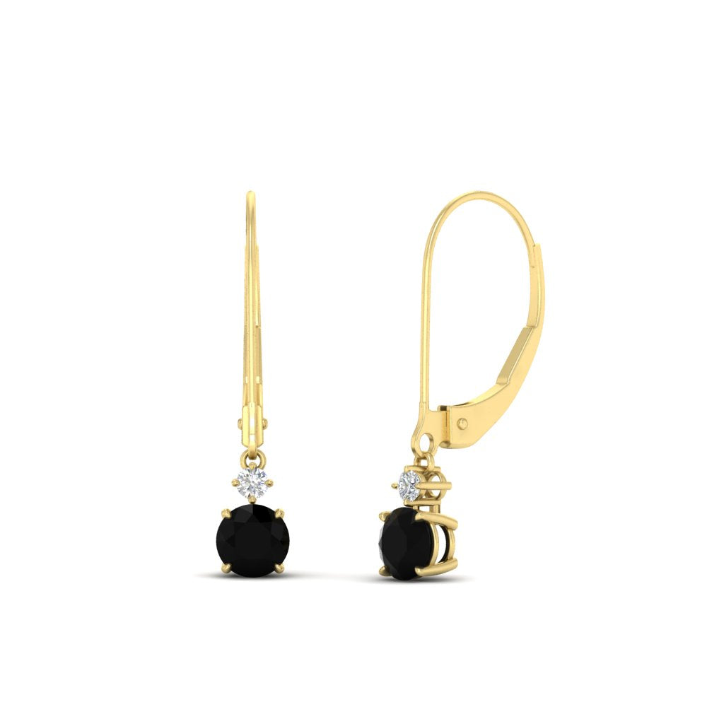 0.50-carat-round-diamond-2-stone-dangle-lever-back-earring-with-black-diamond-in-yellow-gold-FDEAR11242GBLACK-0.50CT-NL-YG.jpg